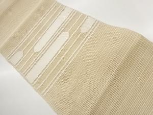 絽綴れ変わり横段模様織出し名古屋帯